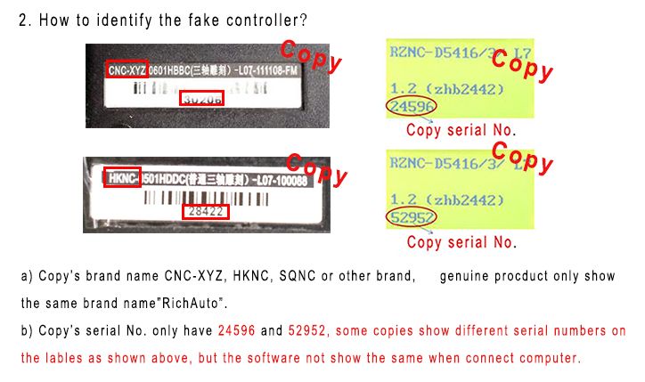 Как отличить оригинальные DSP-контроллеры RichAuto (A11, 0501) от неоригинальных?