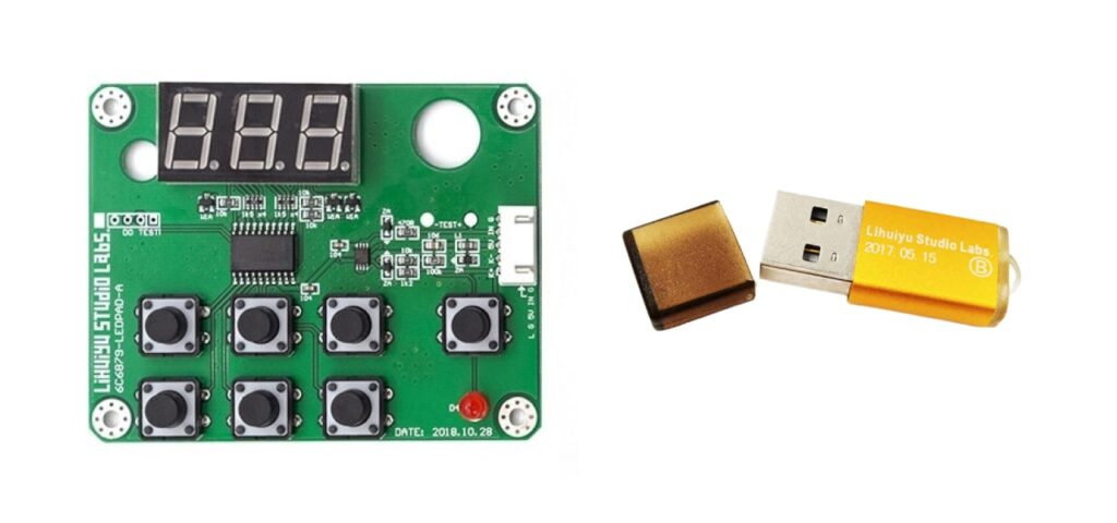 M2 Nano - панель управления и USB-ключ