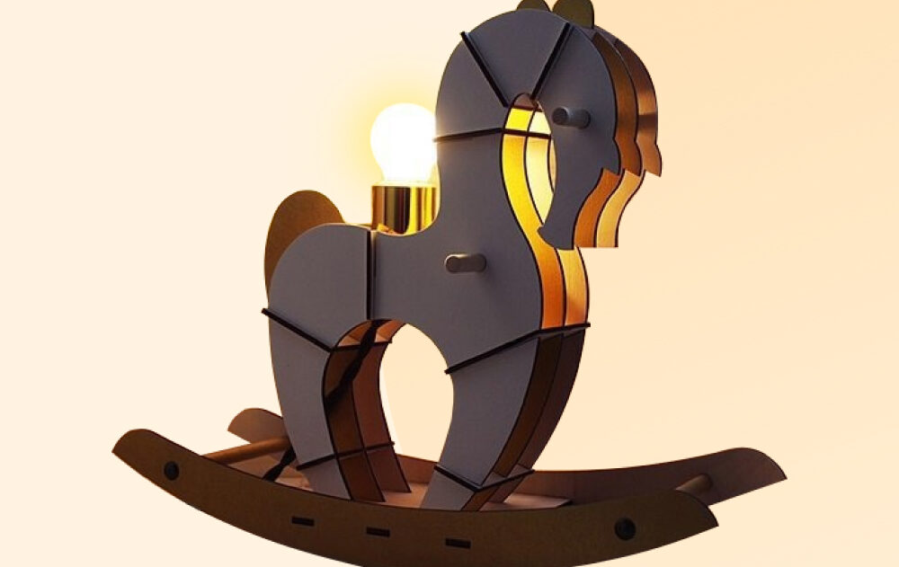 Обложка записи Макет светильника-лошадки