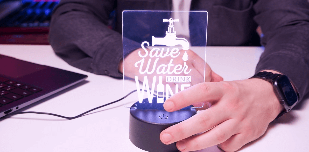 Обложка записи Как сделать LED-светильник из акрила за 10 минут?